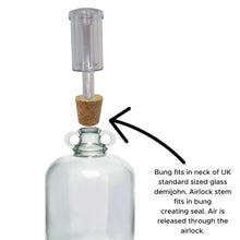 Load image into Gallery viewer, 5x Handy Airlocks, 5 Bored Cork Bungs, 5 Solid Cork Bungs - Almost Off Grid