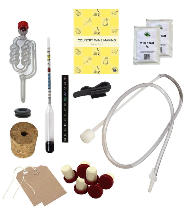 Almost Off Grid Mini Winemaking Kit with Country Wine Making Journal - Almost Off Grid