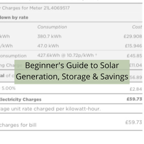 Beginner's Guide to Solar, Storage and Saving Energy - Where to Start?