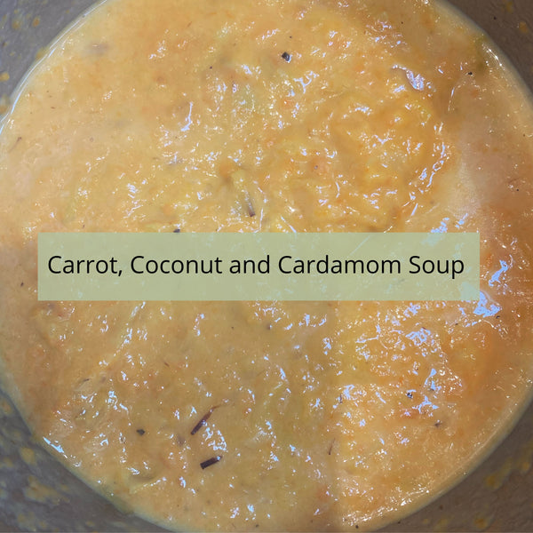 Carrot, Coconut and Cardamom Soup