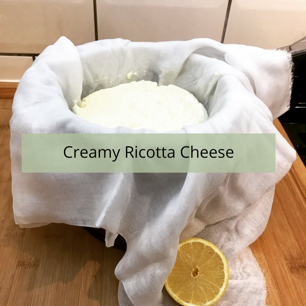 Homemade Creamy Ricotta Cheese