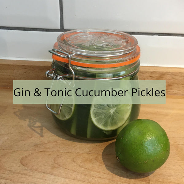 Gin and Tonic Cucumber Pickles