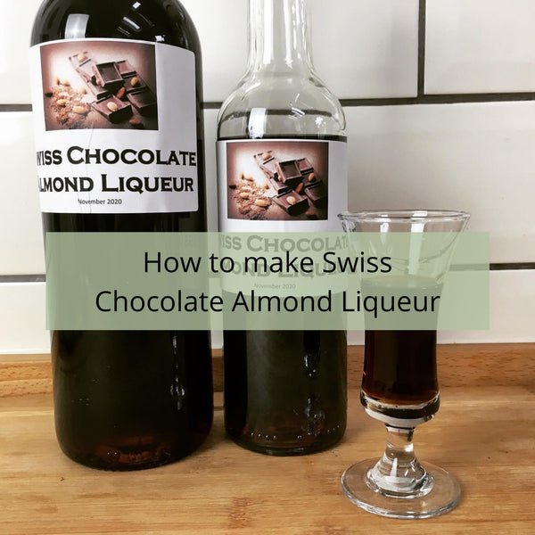 Homemade Swiss Chocolate Almond Liqueur using Top Shelf Essence