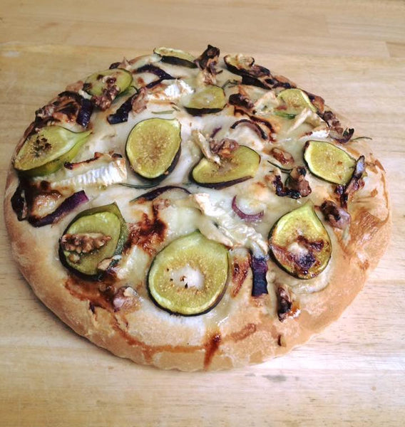 Show Stopper Focaccia Bread Recipe with Figs, Goat's Cheese, Walnuts & Honey