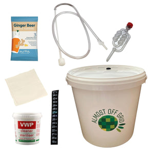 5 Litre Alcoholic Ginger Beer Starter Kit with Bucket - or non-alcoholic