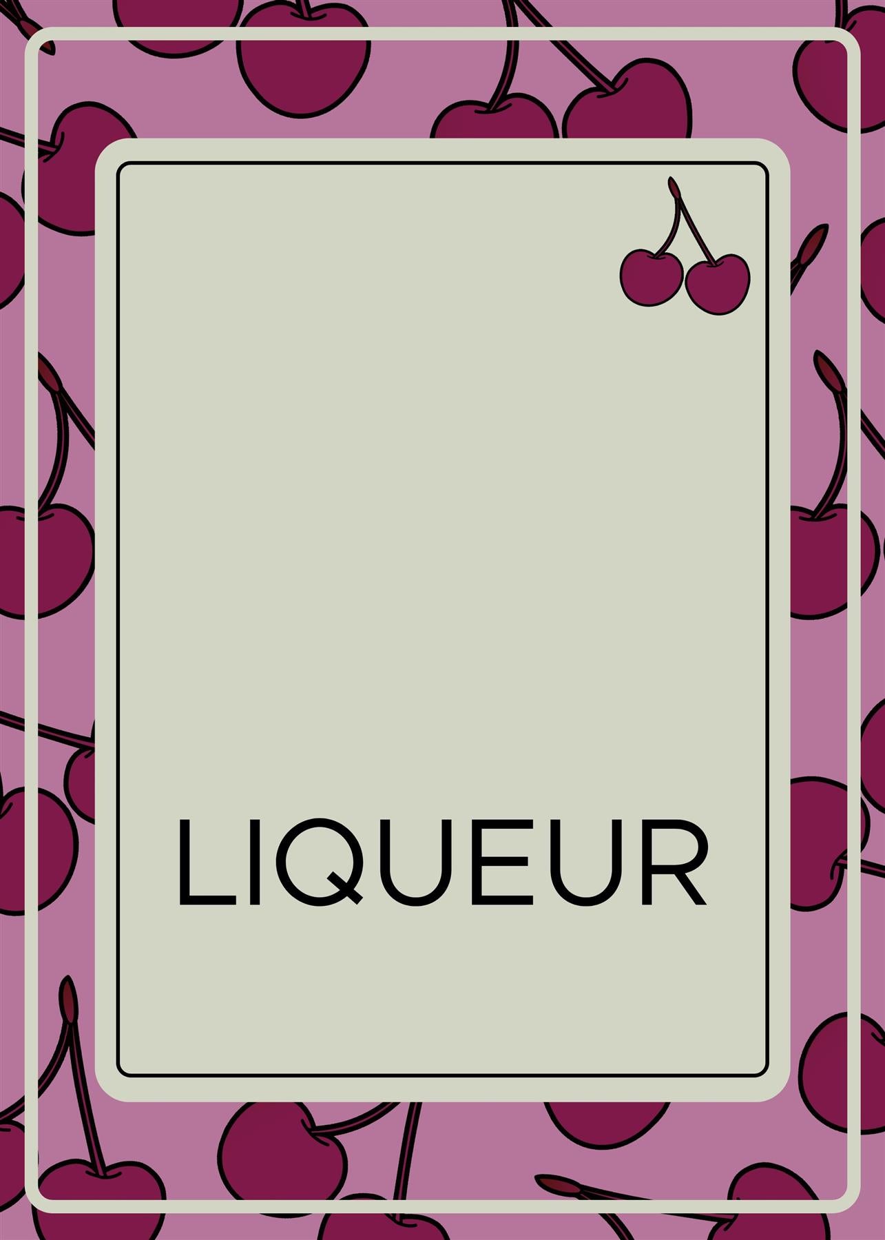 Liqueur Labels for Bottles - 30 per pack