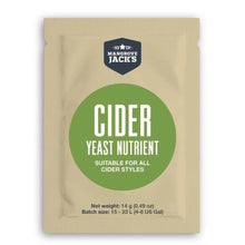 Load image into Gallery viewer, Mangrove Jack&#39;s Cider Yeast M02 plus Mead Nutrient
