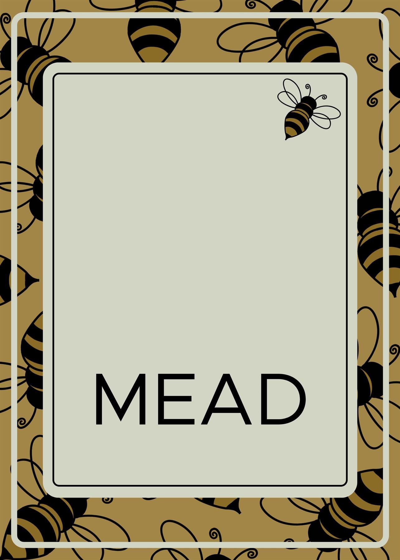 Mead Labels for bottles - 30 per pack