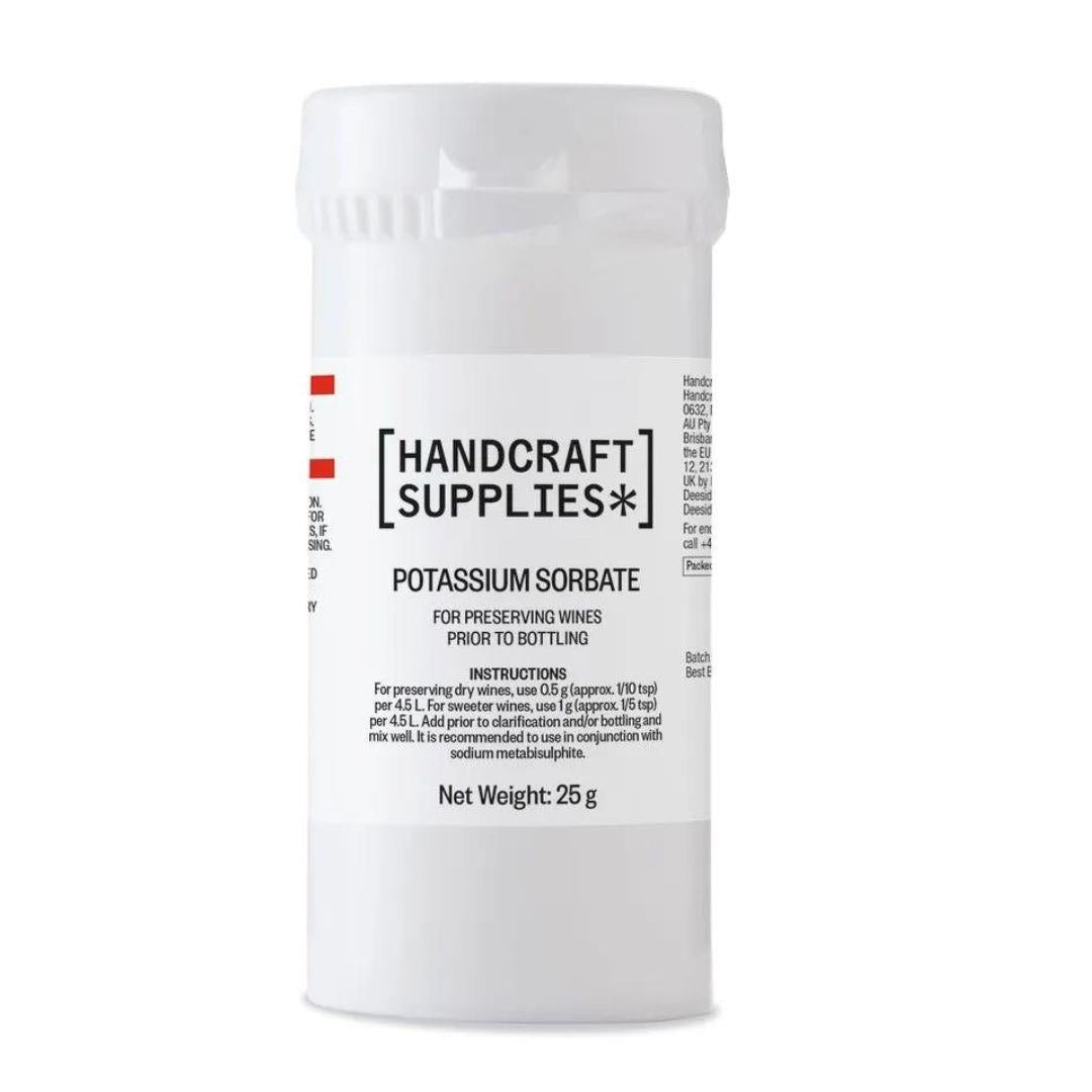Handcraft Supplies Wine Stabiliser Potassium Sorbate - 25g tub - Almost Off Grid