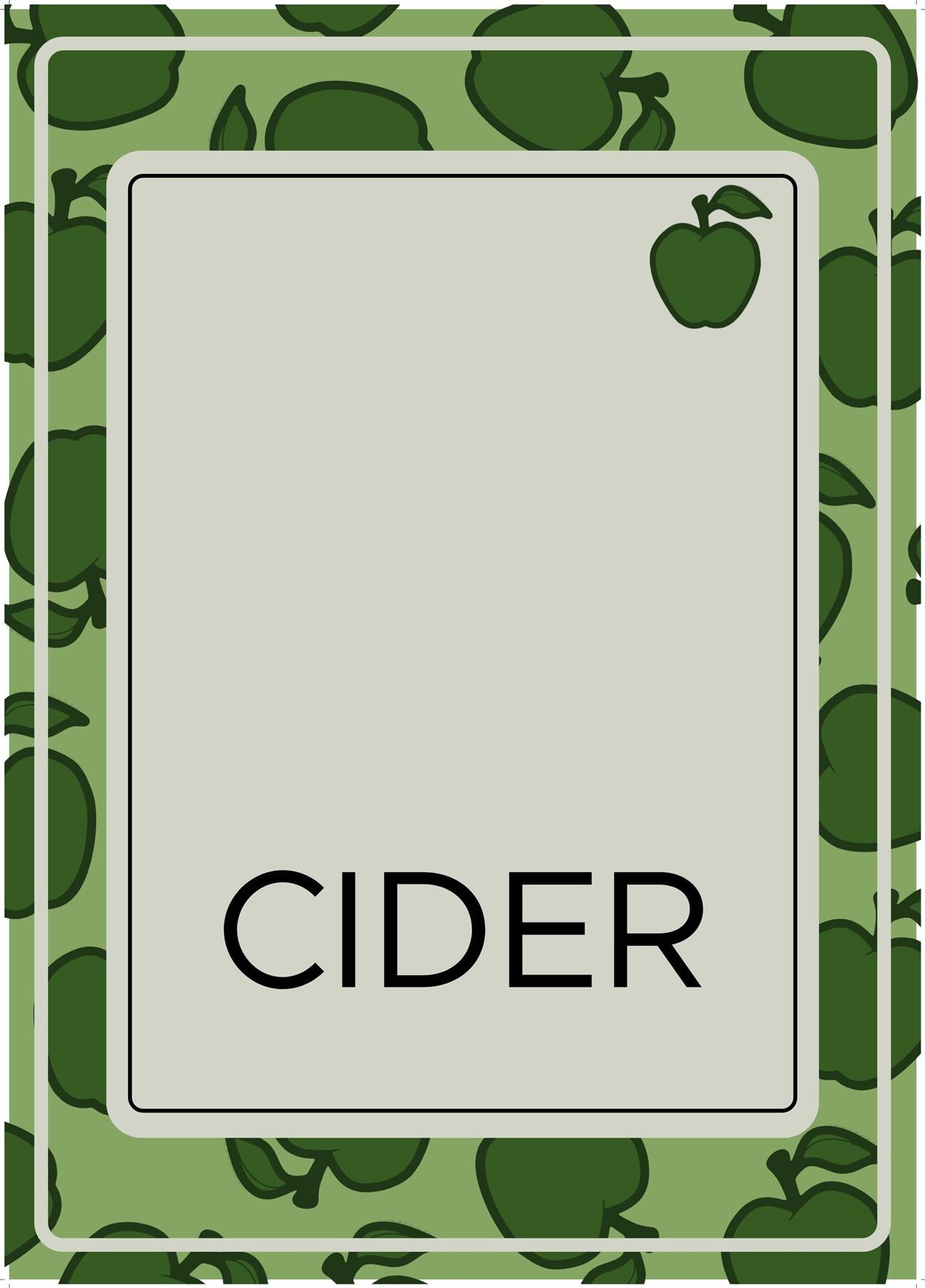 Cider Labels for Bottles - 30 per pack
