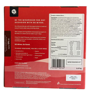 SG Wines Cherry 7 Day Country Wine Kit makes 6 bottles 4.5L Solomon Grundy - Almost Off Grid