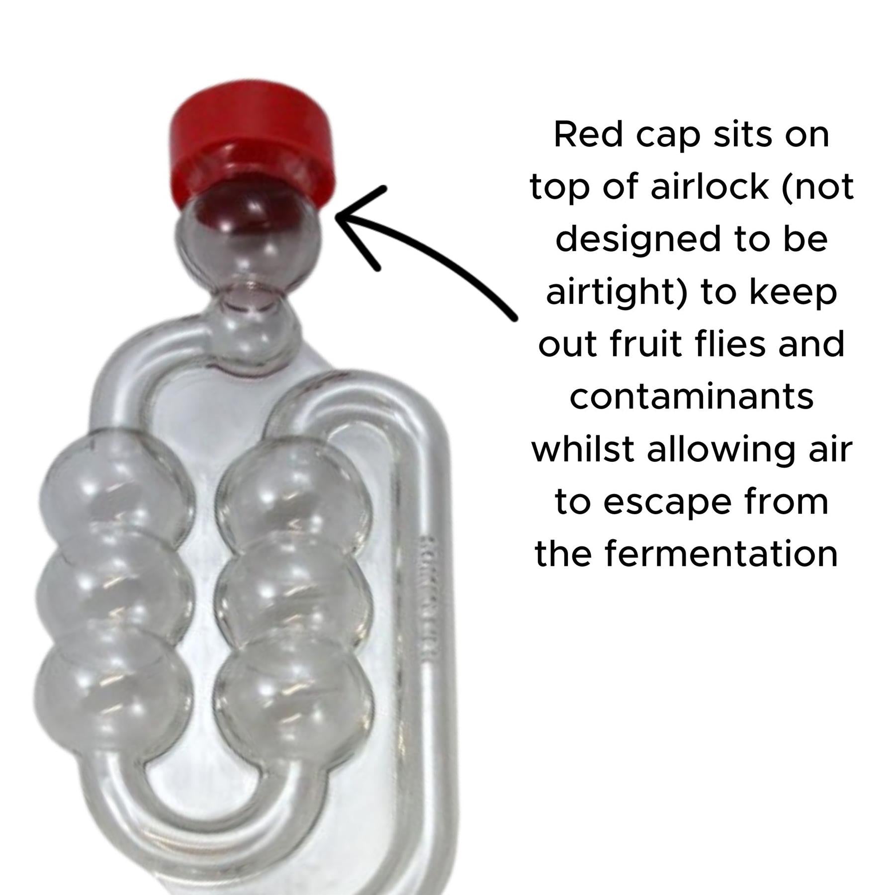 Set 5 Airlock Per Fermentazione - Tipo S-Bubble Con Occhielli Per Barili O Demijohn - Foto 10