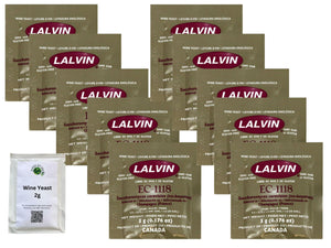 10x Lalvin Sparkling Wine Yeast EC-1118 5g + 2g Still Wine Yeast Almost Off Grid - Almost Off Grid