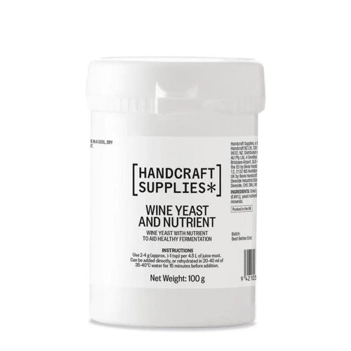 Handcraft Supplies Wine Yeast and Nutrient - 100g - Almost Off Grid