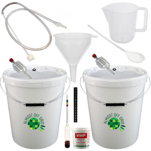 Premium 25 Litre Beer and Wine Making Starter Kit with 2 buckets