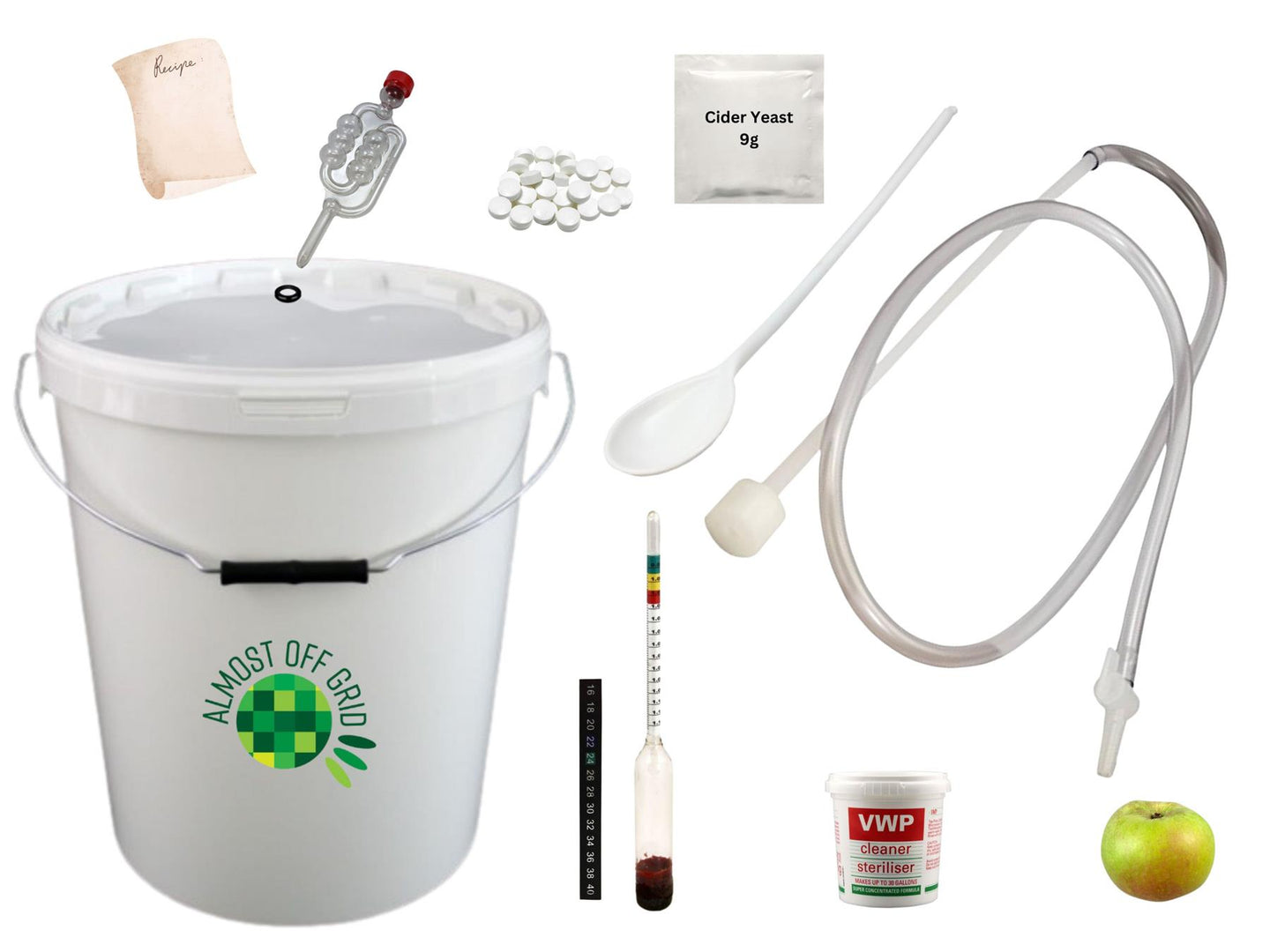 25 Litre Cider Kit with Beginner's Guide by Almost Off Grid