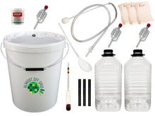 Load image into Gallery viewer, Almost Off Grid 25 Litre Deluxe Wine and Cider Making Starter Kit with 2 PET demijohns
