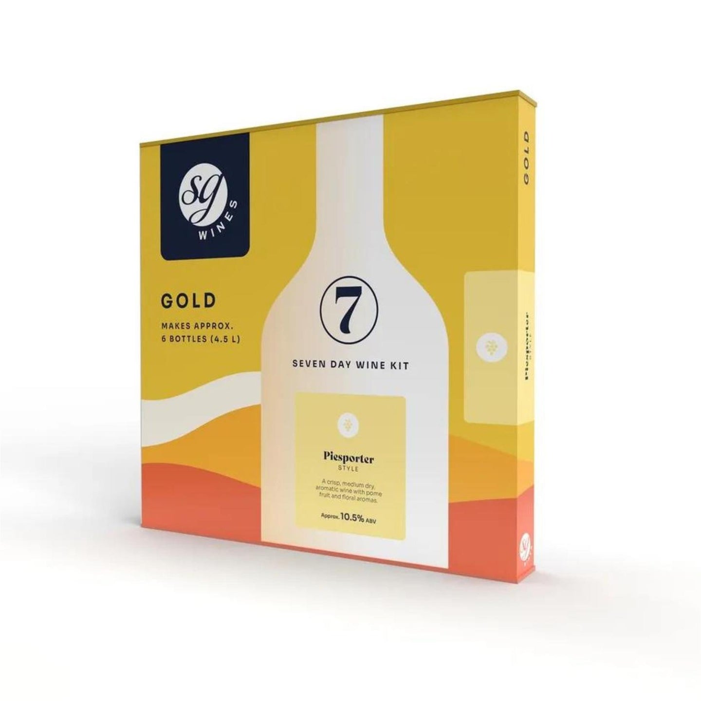 SG Wines Gold Piesporter 7 Day White Wine Kit makes 6 bottles 4.5L Solomon Grundy - Almost Off Grid