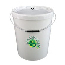 Load image into Gallery viewer, Almost Off Grid 25 litre Brewing Bucket with bored lid and Fermentation Airlock - Almost Off Grid
