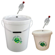 Almost Off Grid 25 litre bucket plus 5 litre bucket and 2 airlocks - Almost Off Grid