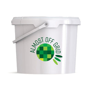 Almost Off Grid 10 Litre Fermentation Bucket with Lid, Grommet and Airlock - Almost Off Grid