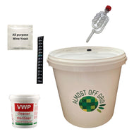 Basic 6 bottle Wine Starter Kit with Bucket - Almost Off Grid