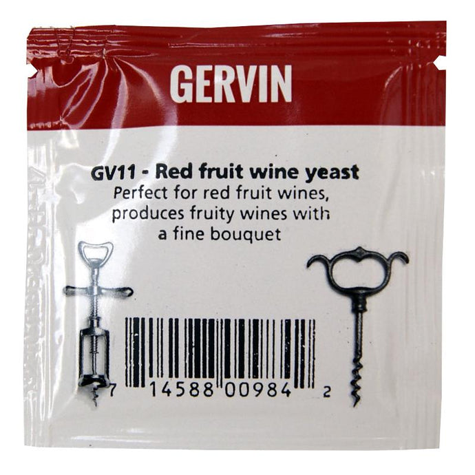 Gervin GV11 Red Fruit Wine Yeast (5g) - Almost Off Grid