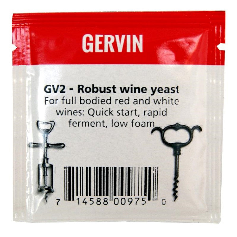 Gervin GV2 Robust Wine Yeast (5g) - Almost Off Grid