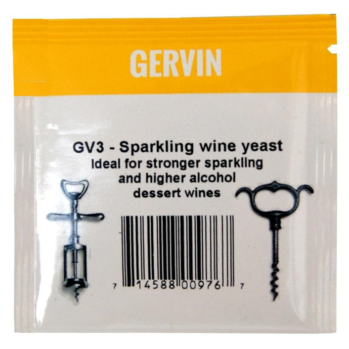 Gervin GV3 Sparkling Wine Yeast (5g) - Almost Off Grid