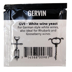 Gervin GV9 White Wine Yeast (5g) - Almost Off Grid