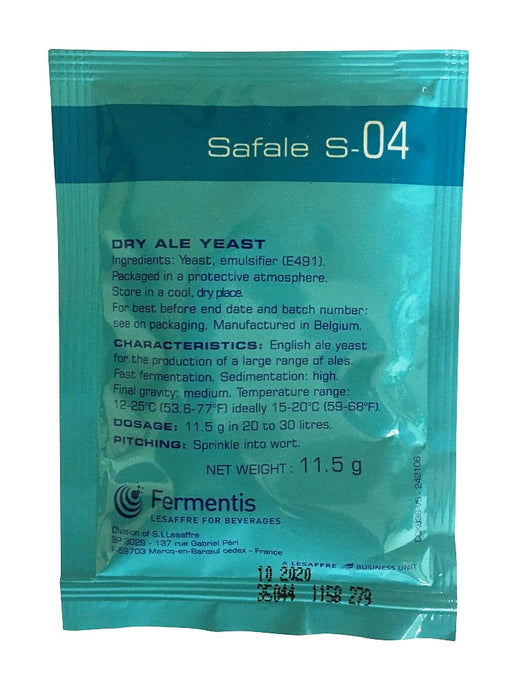 Fermentis Safale S-04 English Ale Yeast - Almost Off Grid