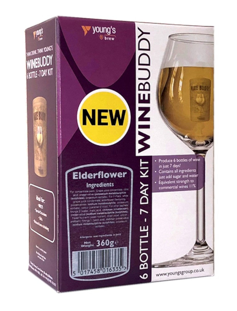 WineBuddy Elderflower Fruit Wine Kit - Almost Off Grid
