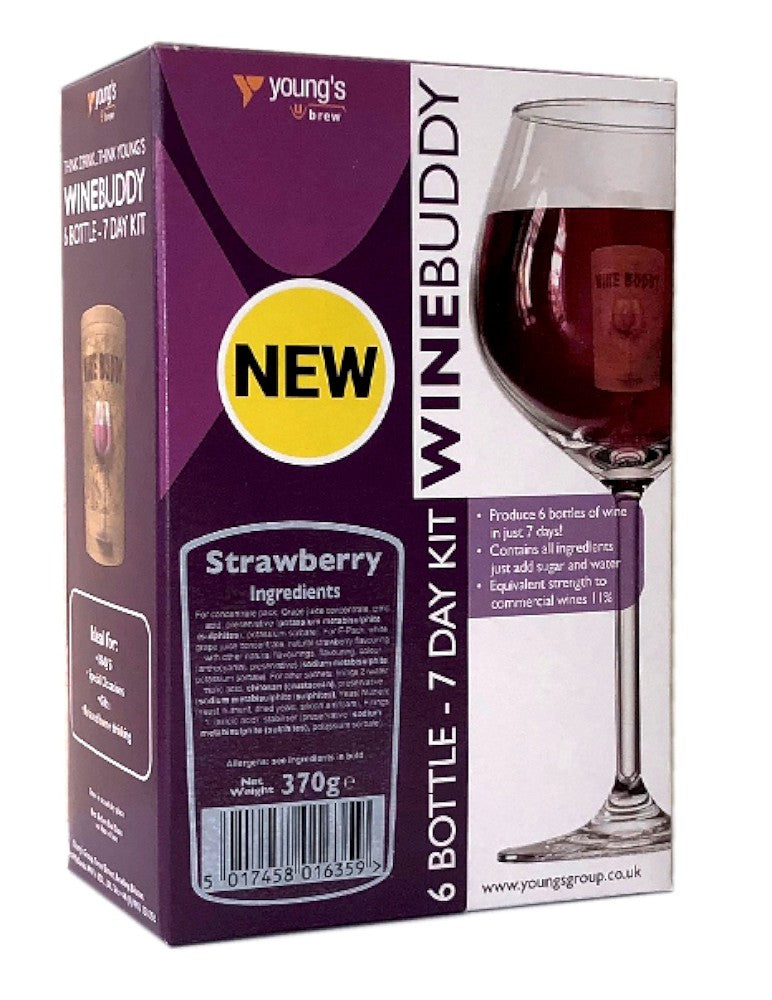 WineBuddy Strawberry Fruit Wine Kit - Almost Off Grid