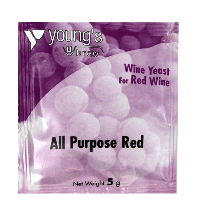 Young's All Purpose Red Wine Yeast (5g) - Almost Off Grid