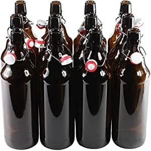 Young's Amber Swing Top Beer Bottles x 12 - Almost Off Grid