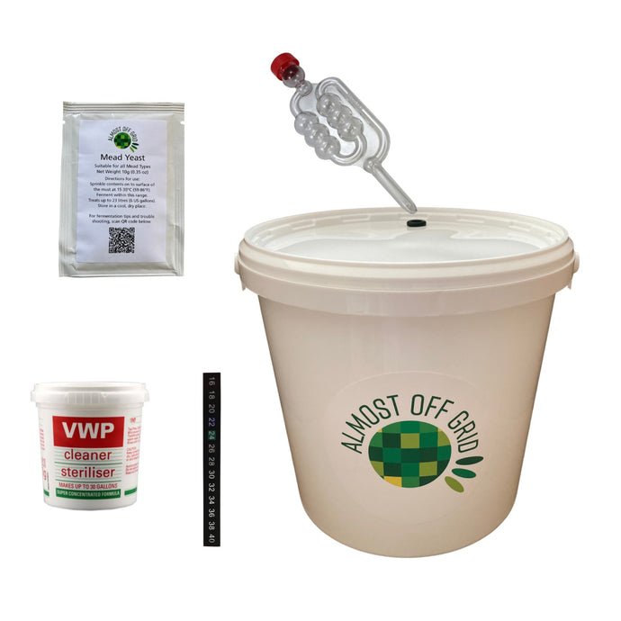 Mead Starter Kit with 5 Litre Fermentation Bucket - Almost Off Grid