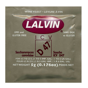 Lallemand Lalvin White Wine Yeast<br>ICV-D47 Yeast (5g) - Almost Off Grid